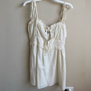 Forever 21 medium cream sundress never worn